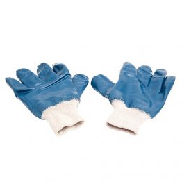 GUANTES DE HILO NITRILO PUÑO TEJIDO